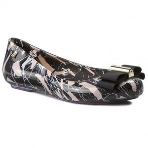 Melissa x Jason Wu Flats Space Love pink/Black size 8 EUC